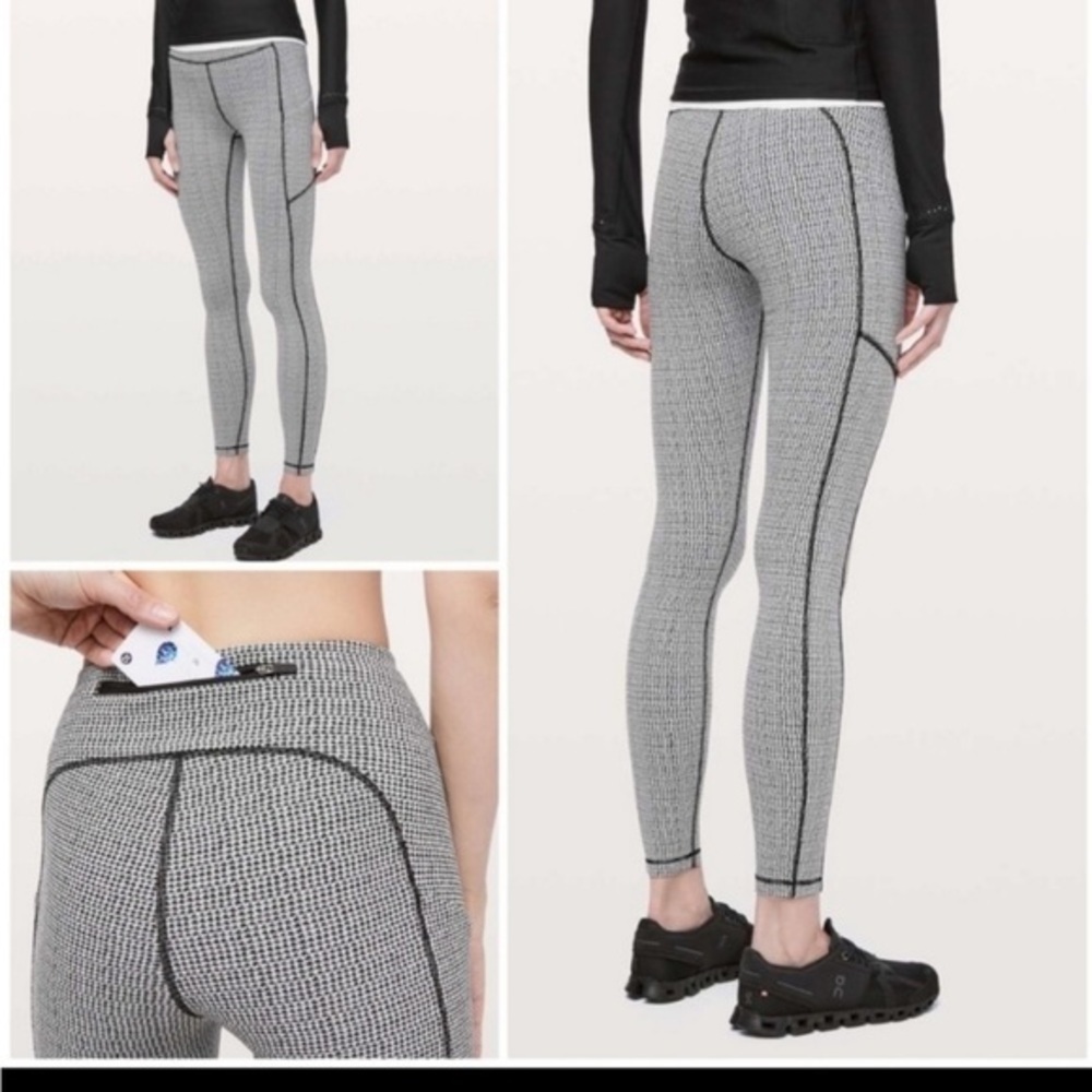 lululemon athletica Black and White Leggings